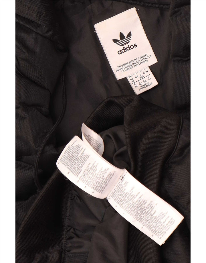 Adidas Polstret hættejakke til kvinder UK 12 Medium Sort Polyester