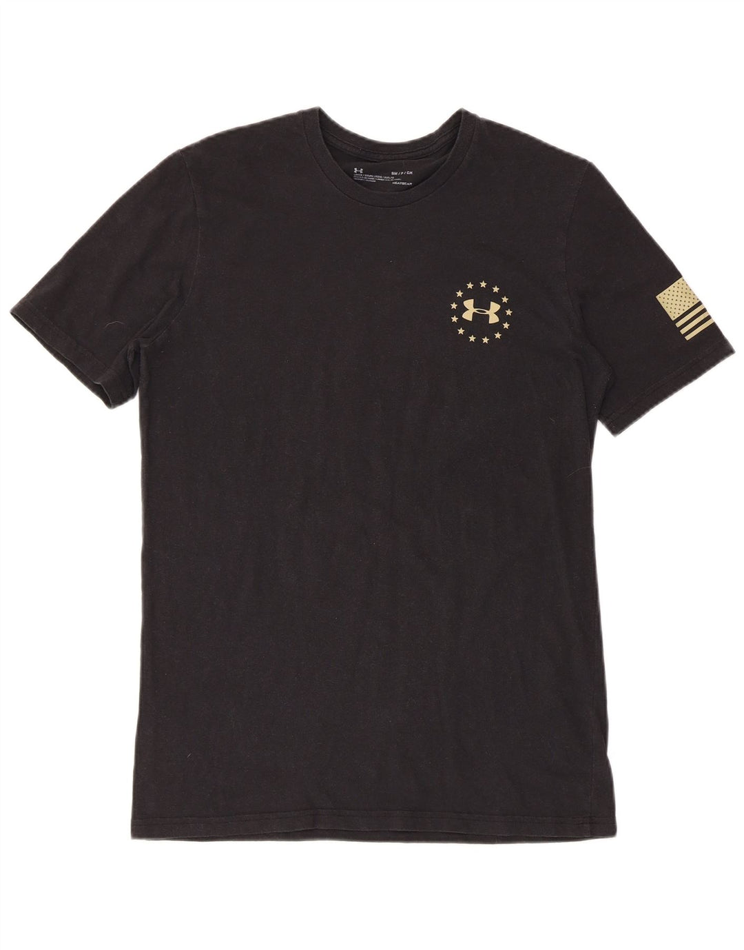 UNDER ARMOUR Herre Heat Gear Grafisk T-Shirt Top Lille Sort