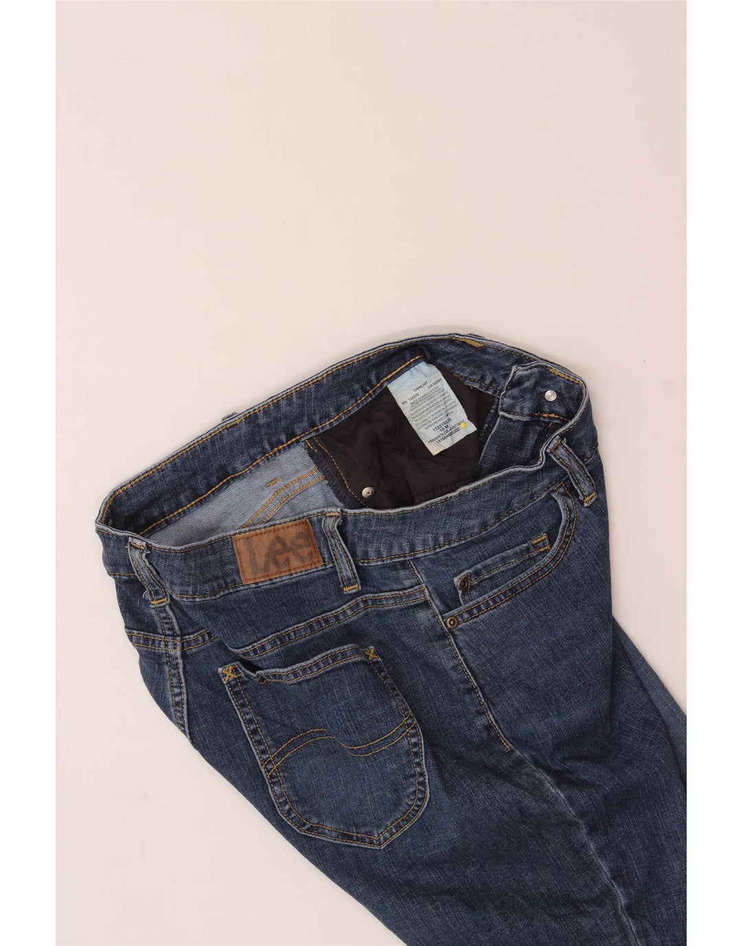 LEE Womens Bermuda Mid Rise Regular Fit Denim Shorts US 10 Large W32  Blue Vintage Lee and Second-Hand Lee from Messina Hembry 