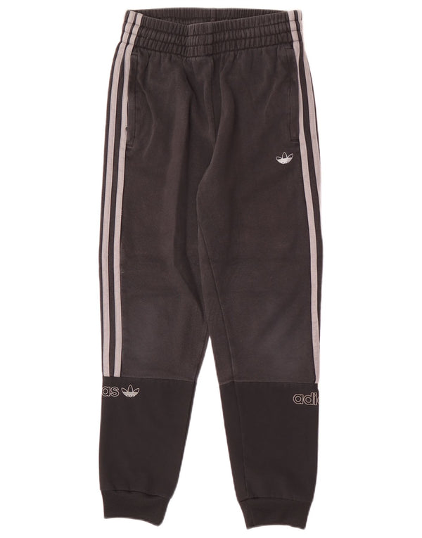 Adidas Drenge Træningsdragt Bukser Joggers 11-12 år Sort Colourblock