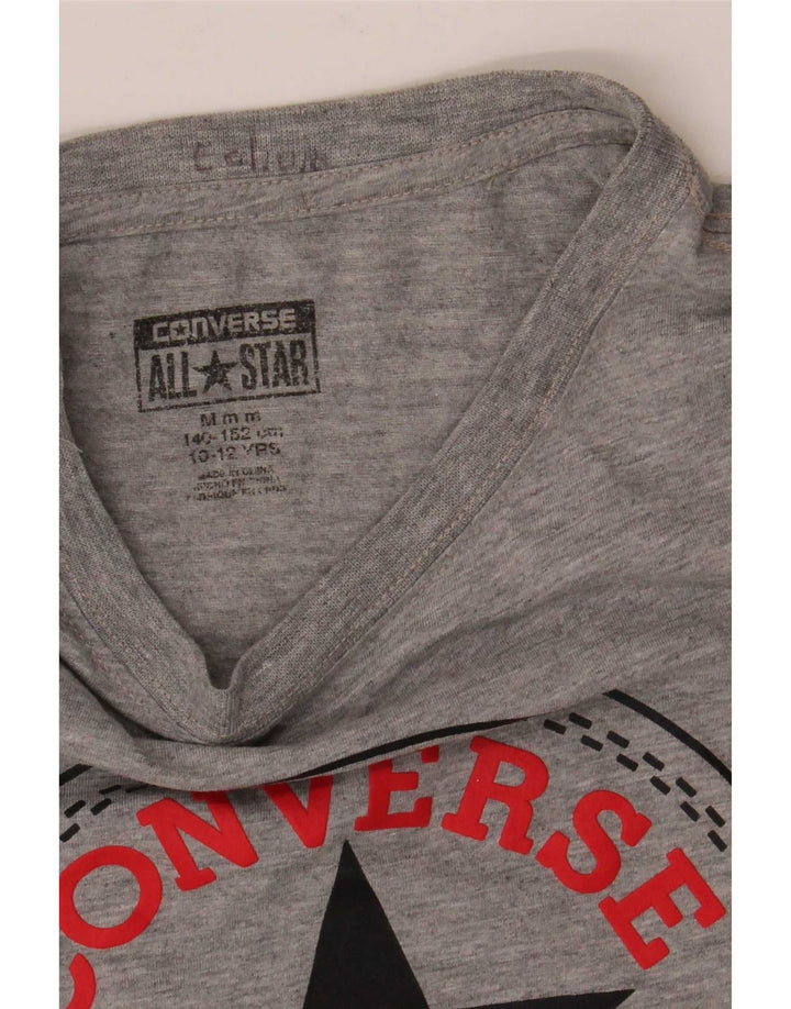 Converse Boys Chuck Taylor Grafisk T-shirt Top 10-11 år Medium Grå