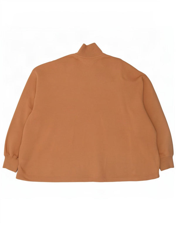 Nike Sweatshirt med lynlås til mænd XL brun bomuld