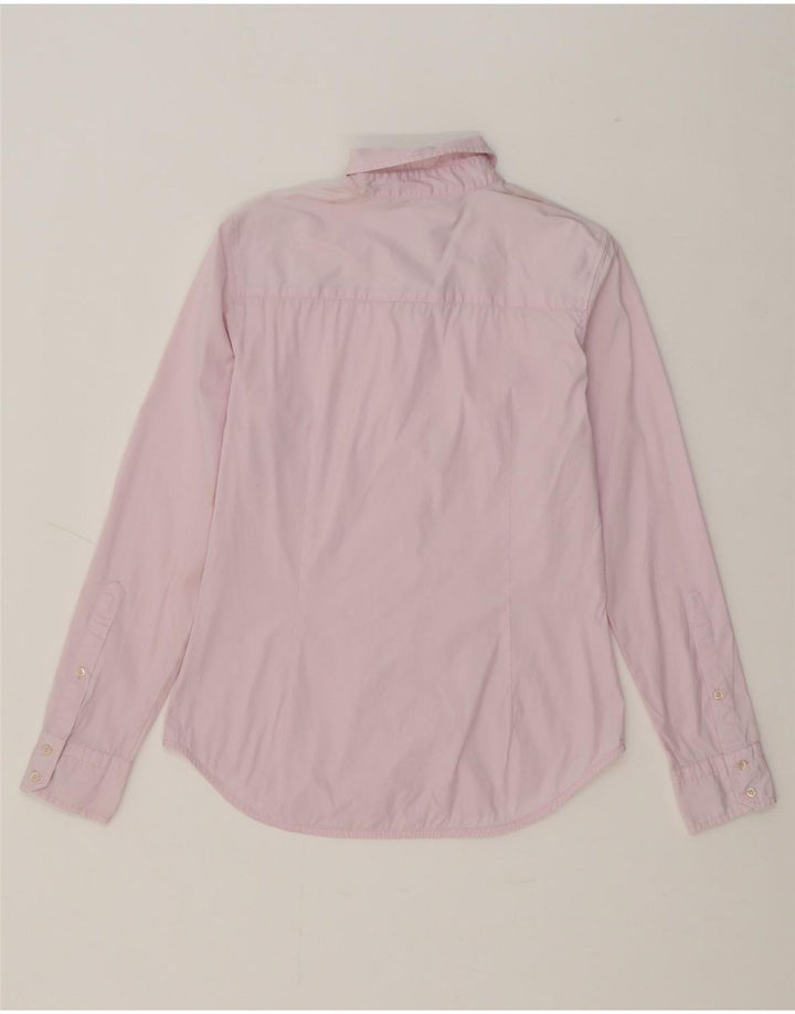 ZARA Womens Shirt UK 12 Medium Pink Vintage Zara and Second-Hand Zara from Messina Hembry 