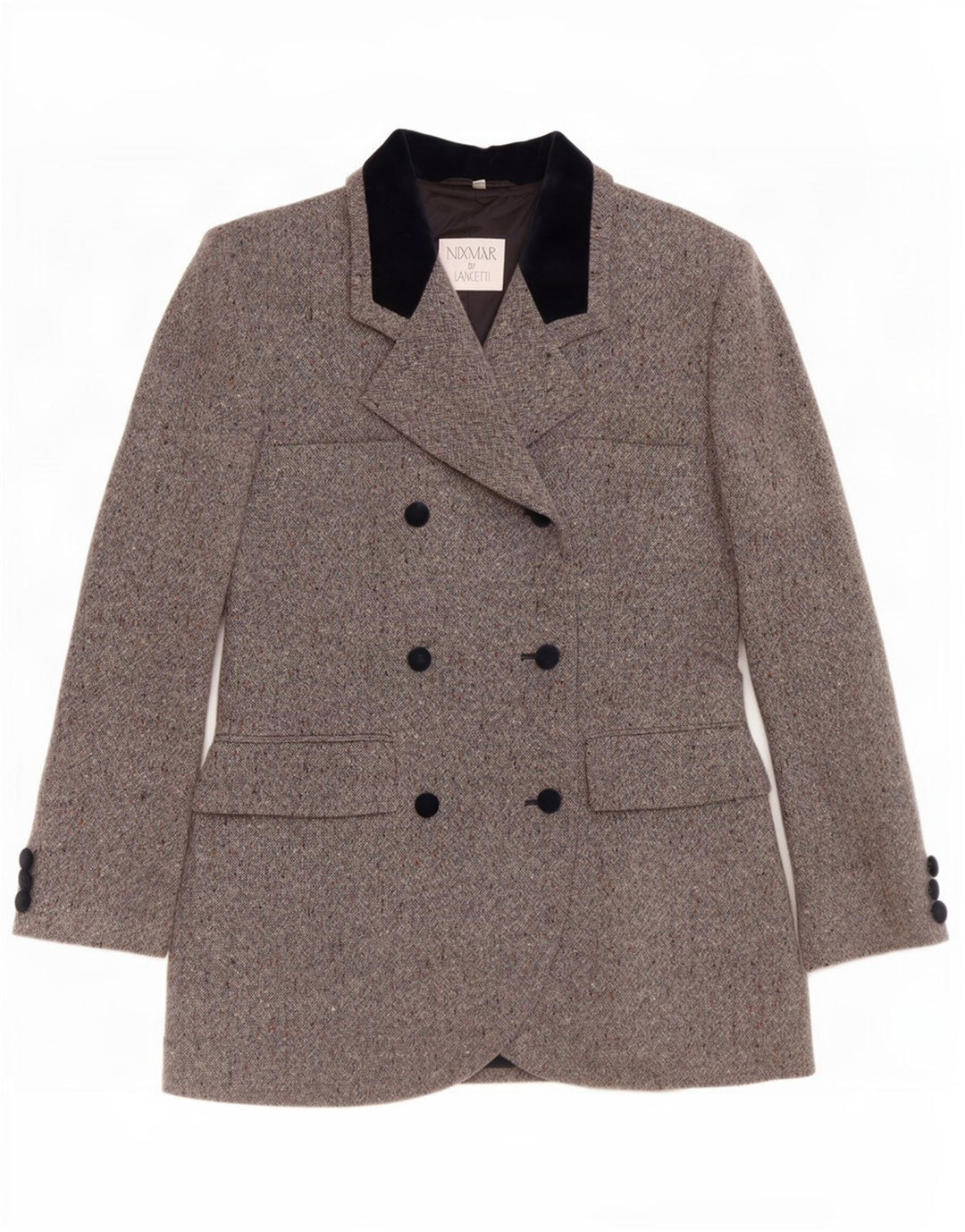 Nixmar By Lancetti Dame Blazer Jacket IT 46 Large Grey Flecked