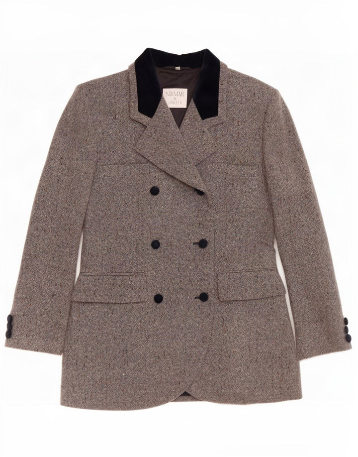 Nixmar By Lancetti Dame Blazer Jacket IT 46 Large Grey Flecked