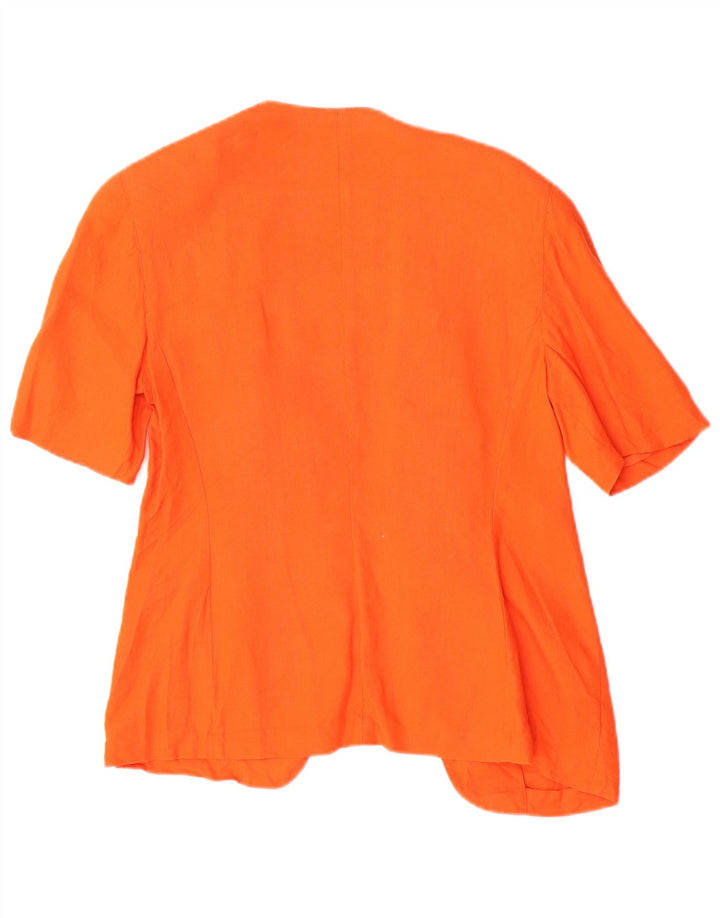 Genny Womens 2-delt sæt US 10 Large Orange Linen