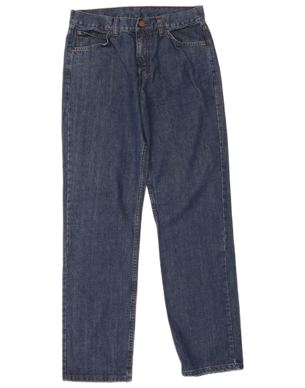 Wrangler Straight Jeans til mænd W34 L33 Blå Bomuld