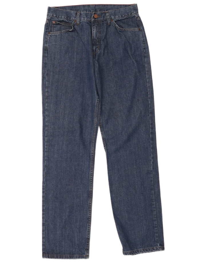 Wrangler Straight Jeans til mænd W34 L33 Blå Bomuld
