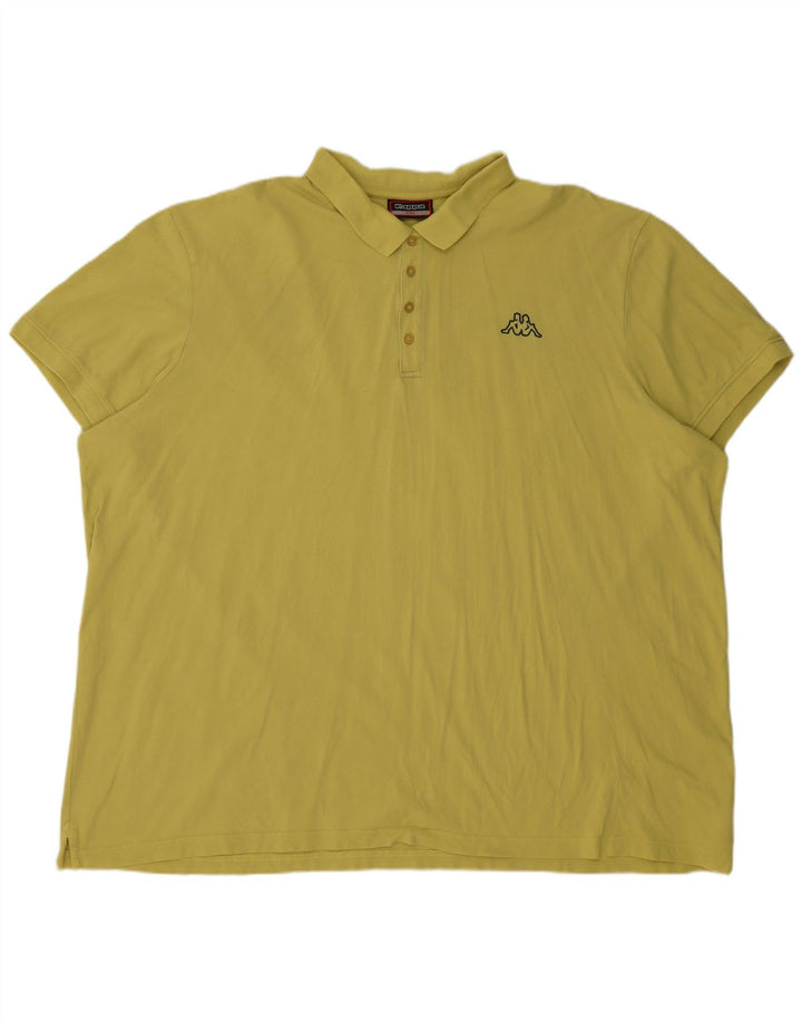 KAPPA herre poloshirt 6XL gul bomuld