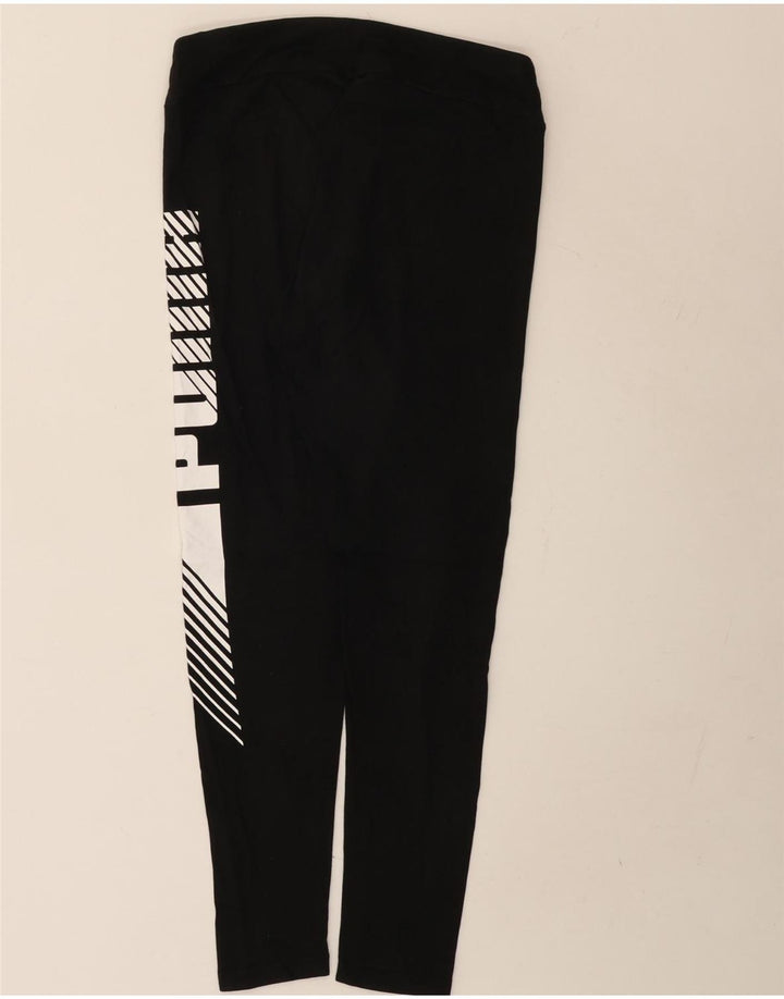 Puma Grafiske Leggings til kvinder UK 12 Medium Sort