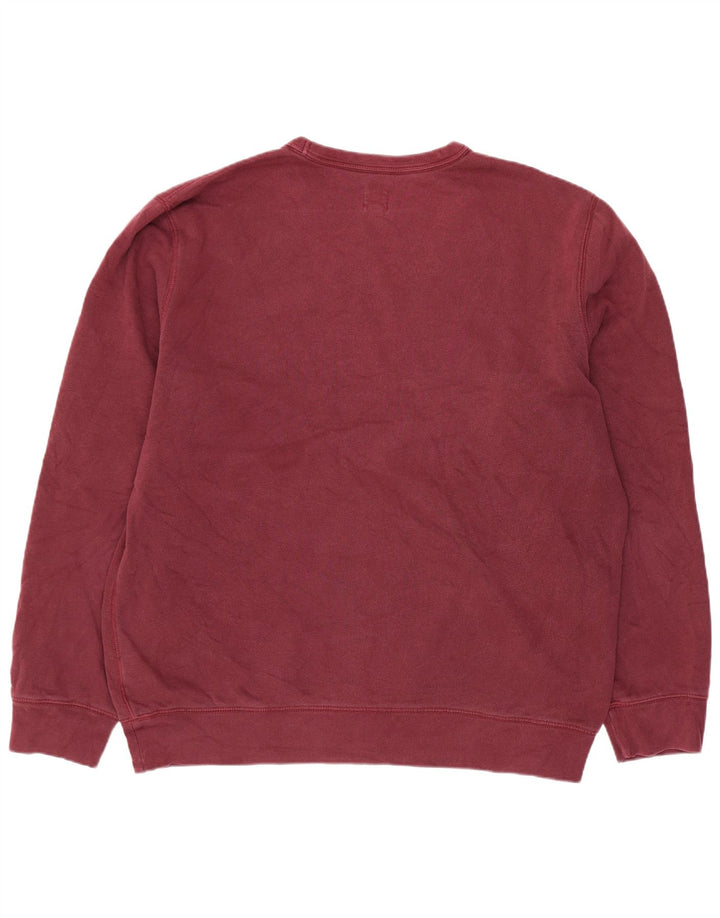 Gap Herre Grafisk Sweatshirt Jumper Large Bourgogne Bomuld