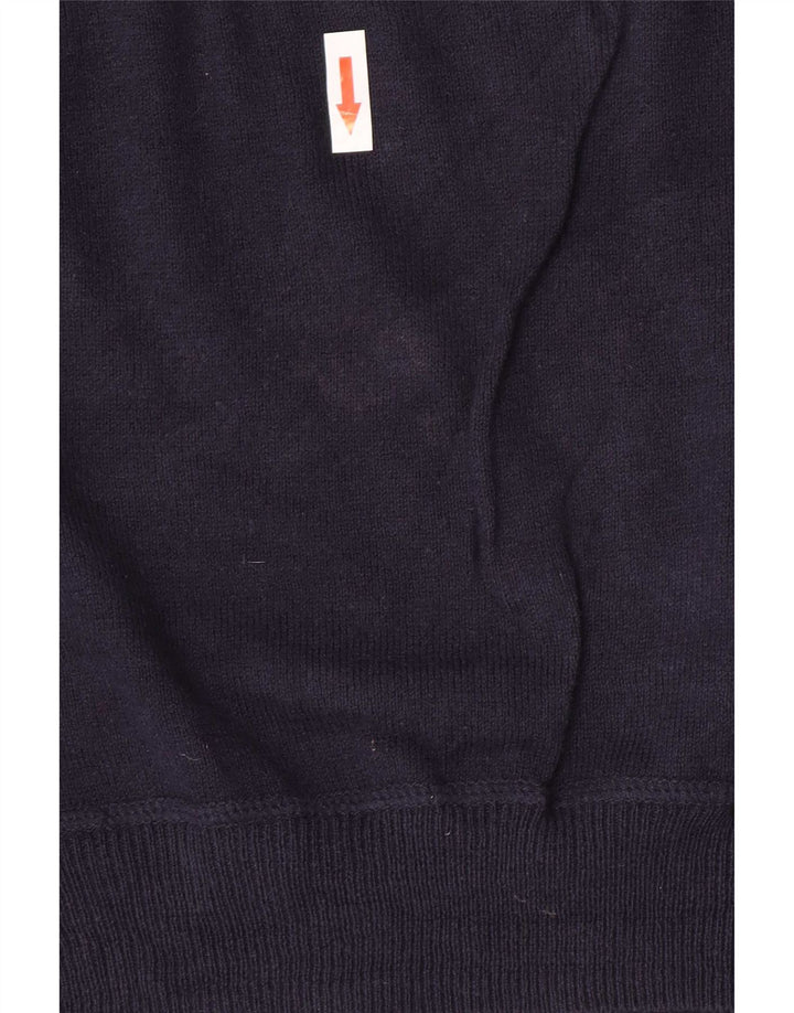 Marks & Spencer Herre Regular Fit V-hals sweater 2XL marineblå bomuld