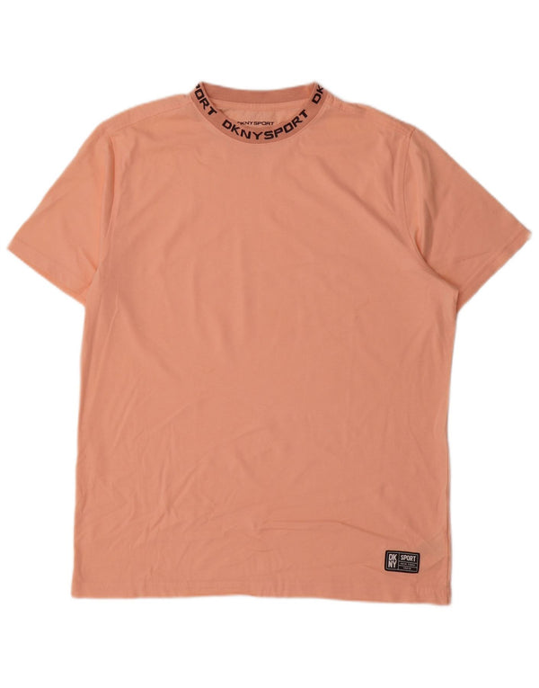 Dkny Mens Graphic T-Shirt Top Large Pink Cotton