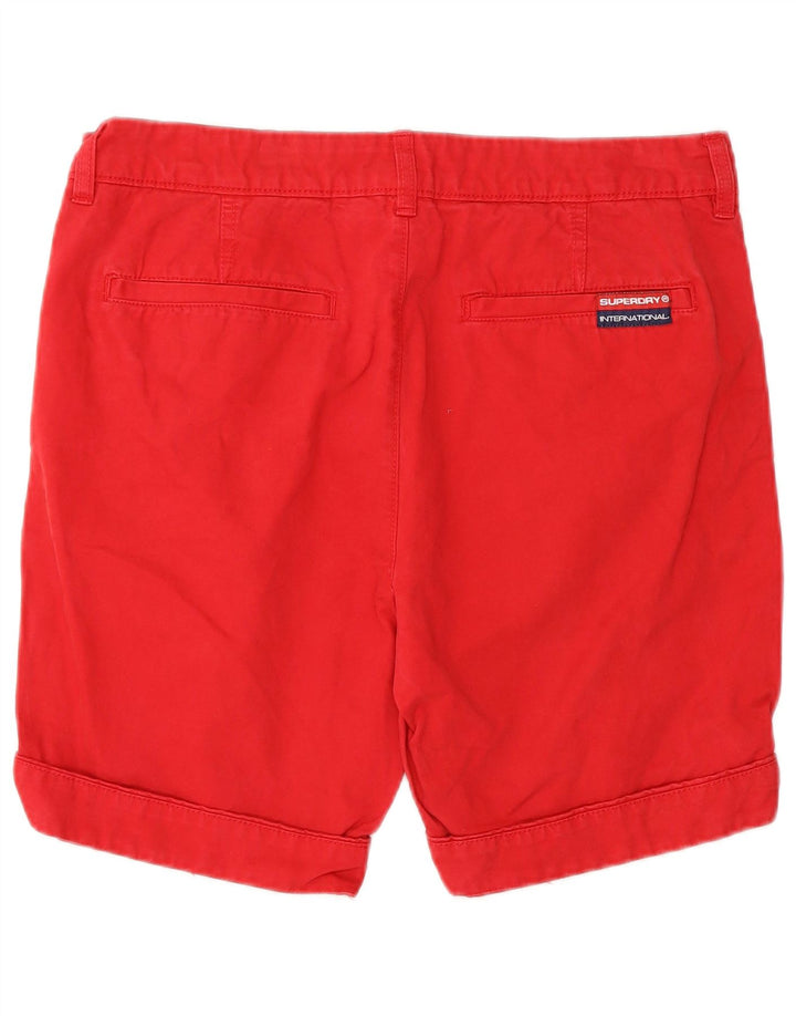 SUPERDRY Chino Shorts til mænd Medium W32 Rød Bomuld