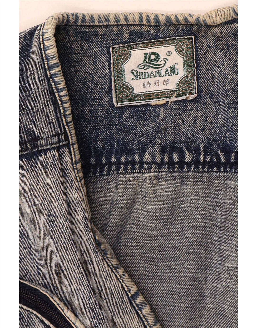 Vintage Herre Denim Gilet UK 40 Large Blue