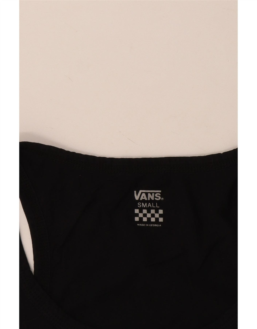 Vans Dame Grafisk Vest Top UK 10 Lille Sort