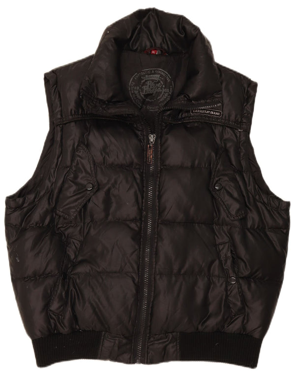 Carrera Herre Polstret Gilet UK 42 XL Sort Polyester