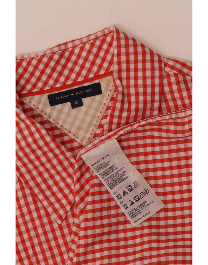 Tommy Hilfiger Dameskjorte US 10 Large Red Gingham Cotton