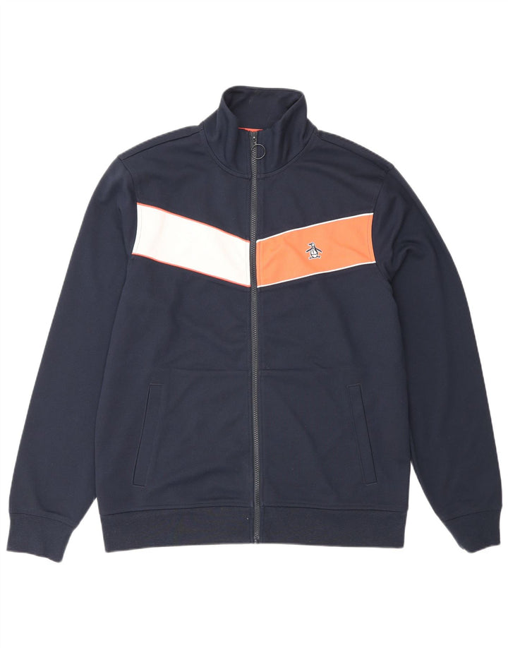 Penguin Herre træningsdragt Topjakke Medium Marineblå Colourblock Sports