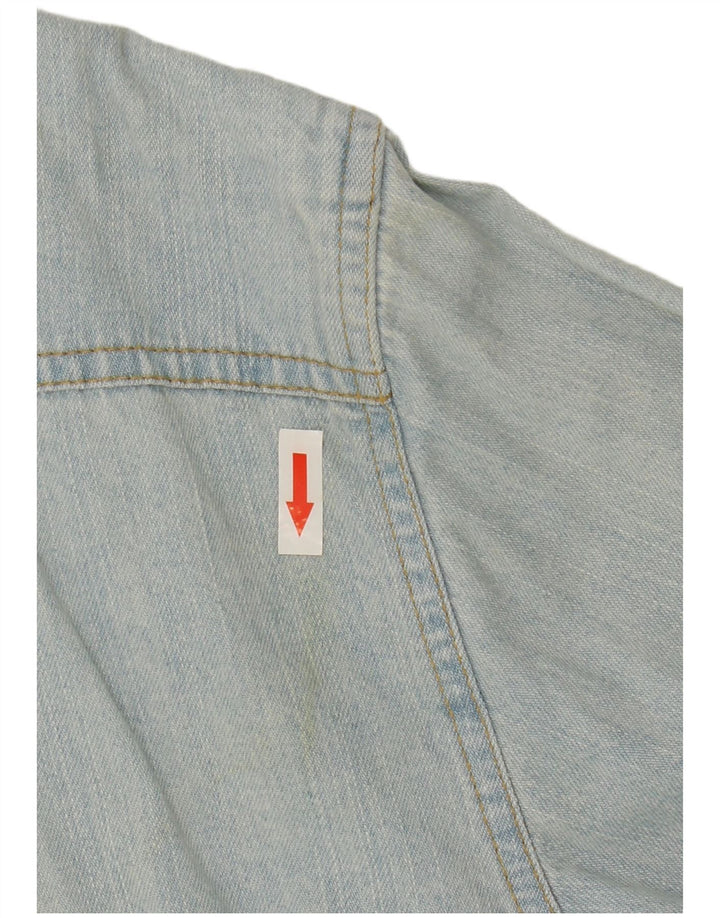 Levi's Denimskjorte til mænd, stor blå bomuld
