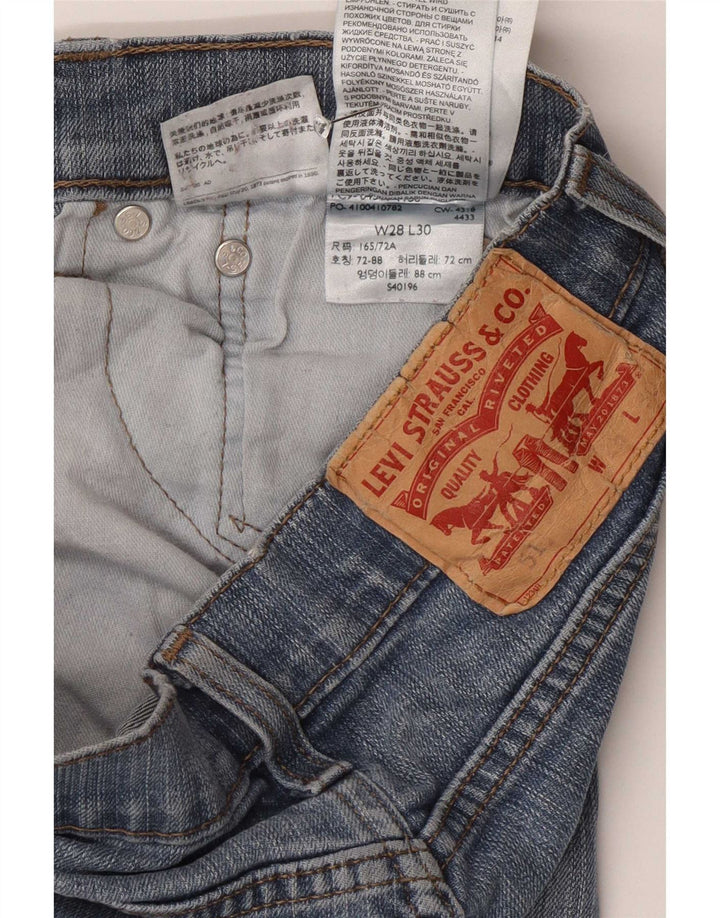 Levi's Dame 511 Slim Jeans W28 L30 Blå Bomuld
