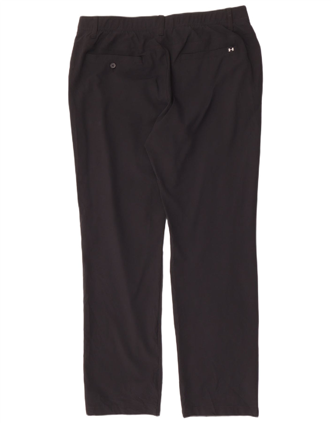 UNDER ARMOUR Lige Chinobukser til mænd W38 L32 Sort polyester