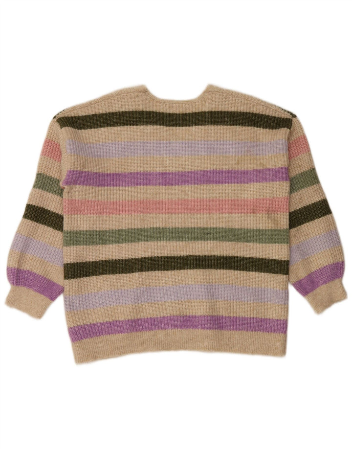 Marks & Spencer Dame V-hals sweater UK 16 Stor Flerfarvet