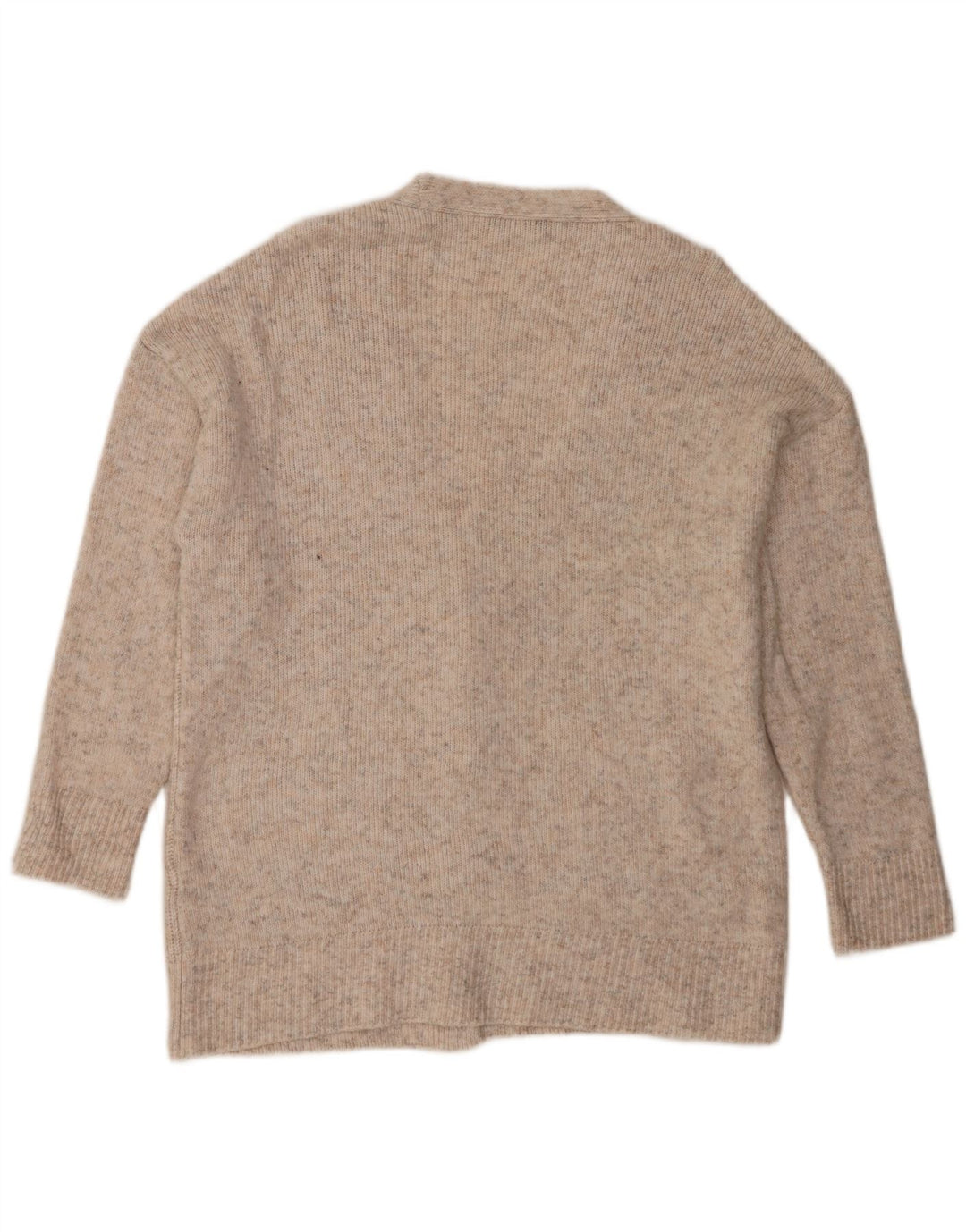Marks & Spencer Dame Oversized Cardigan Sweater UK 16 Large Beige