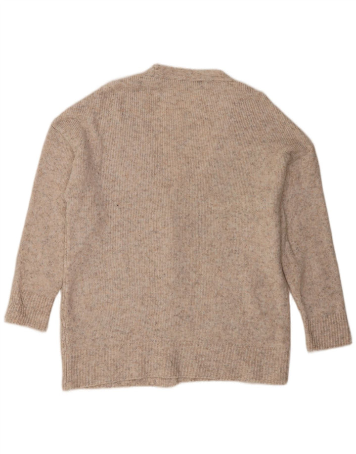 Marks & Spencer Dame Oversized Cardigan Sweater UK 16 Large Beige