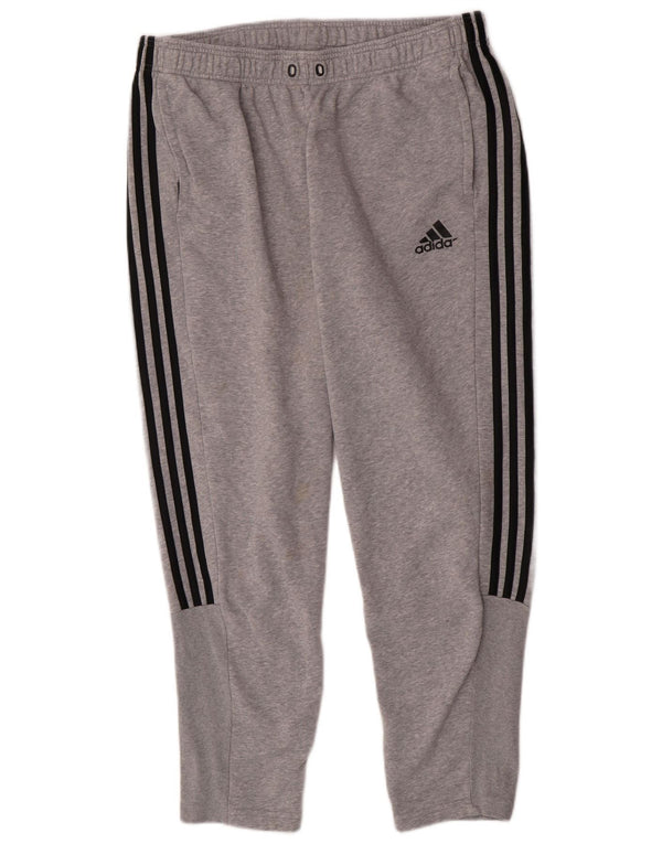 Adidas Træningsdragtsbukser til mænd XL Grå Flecked Bomuld