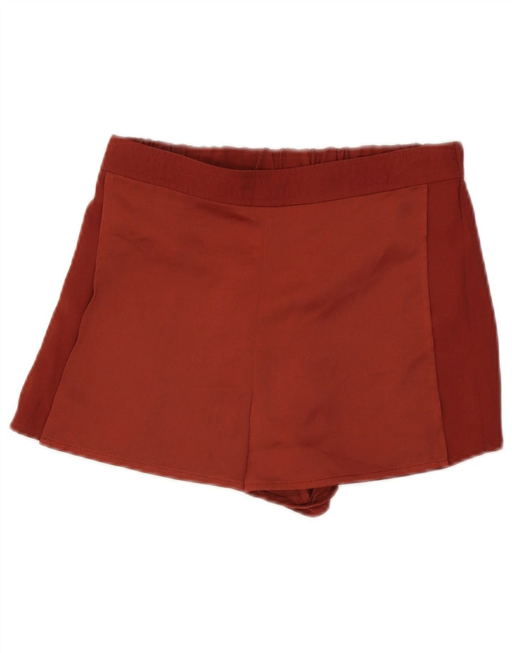 Topshop Casual Shorts til kvinder UK 8 Small W26 Brown Colourblock Polyester
