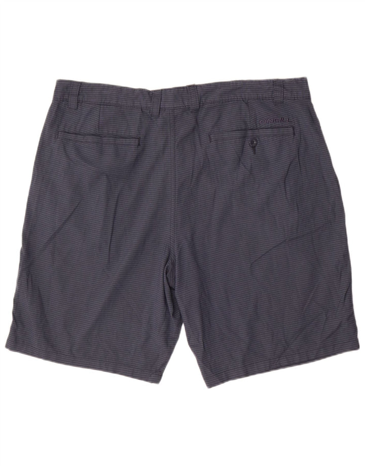 O'Neill Chino Shorts til mænd W38 XL Marineblå nålestribet polyester
