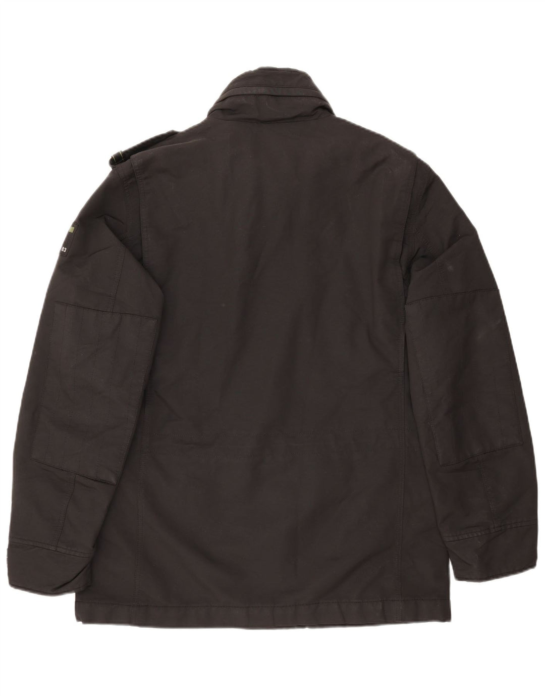 GAS Herre Military Jacket UK 38 Medium Sort Bomuld