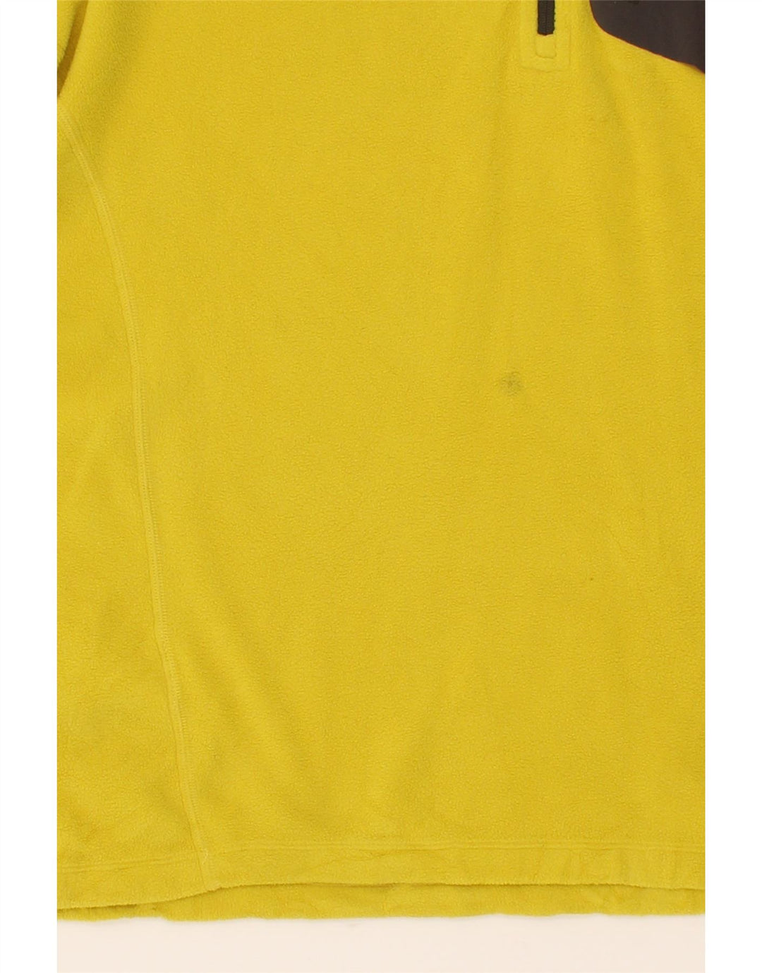EDDIE BAUER Mens Zip Neck Fleece Jumper XL Yellow Polyester Vintage Eddie Bauer and Second-Hand Eddie Bauer from Messina Hembry 