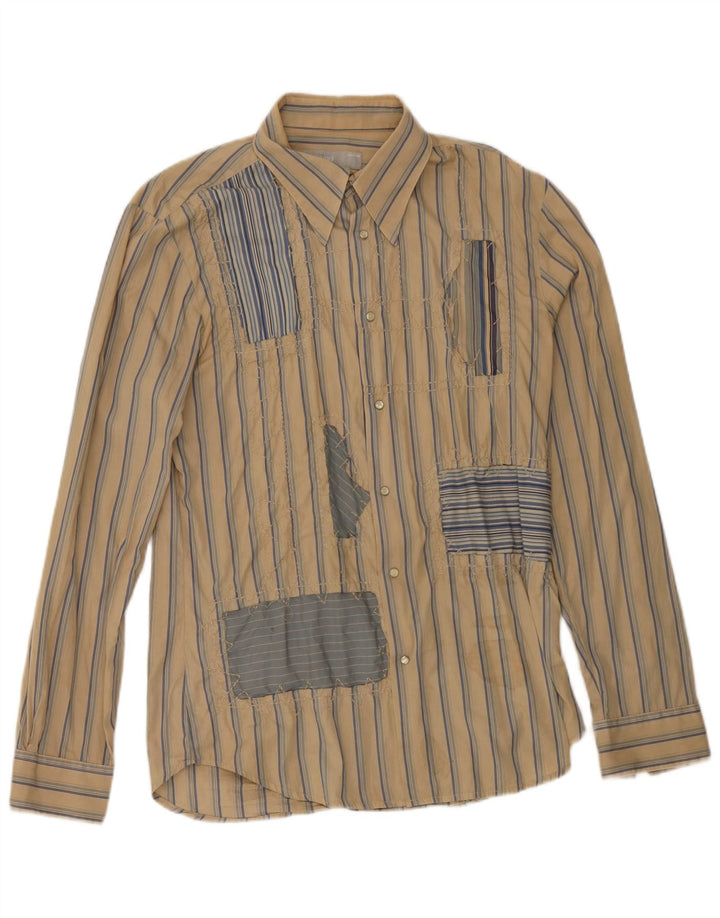 Iceberg Herreskjorte Medium Beige Stribet Bomuld