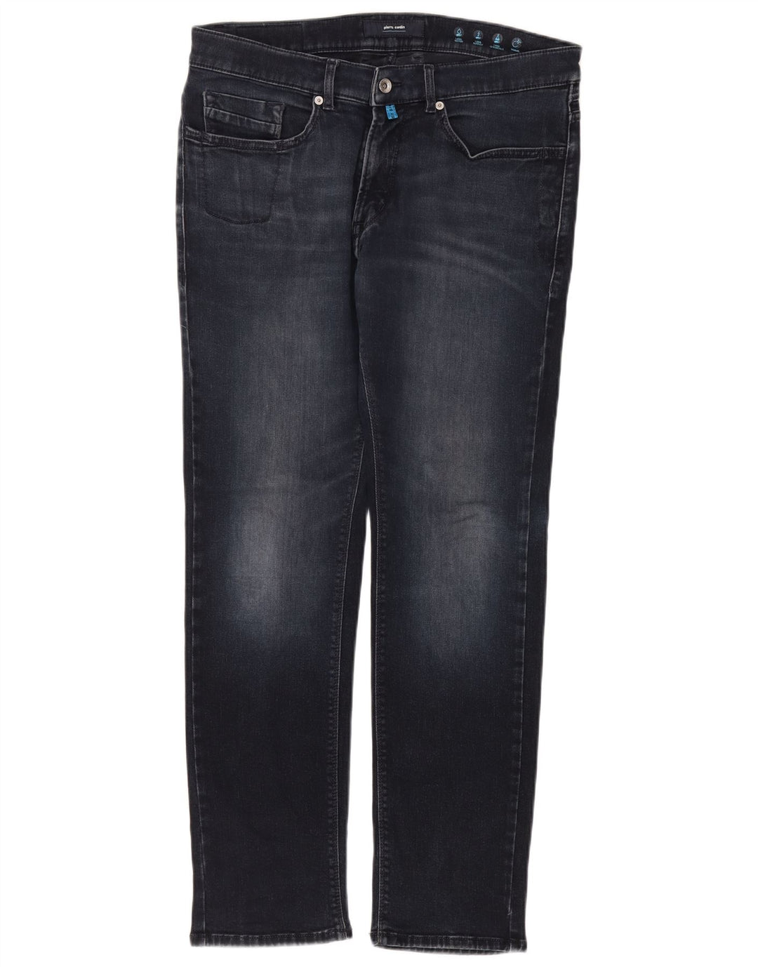 Pierre Cardin Herre Slim Jeans W35 L32 Marineblå Bomuld