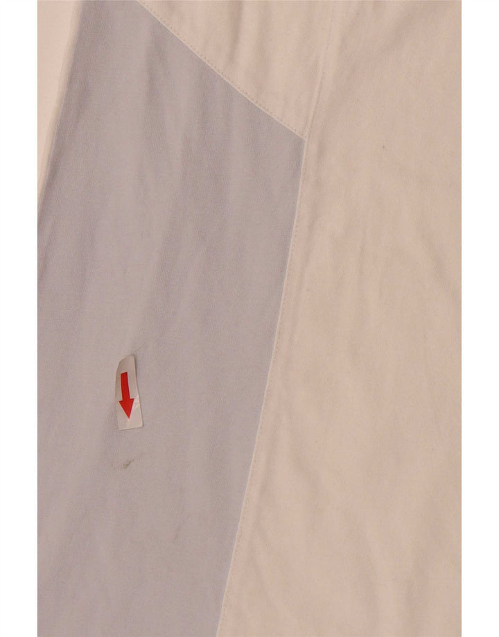Nike Herre grafisk T-shirt Top Medium White Colourblock Bomuld