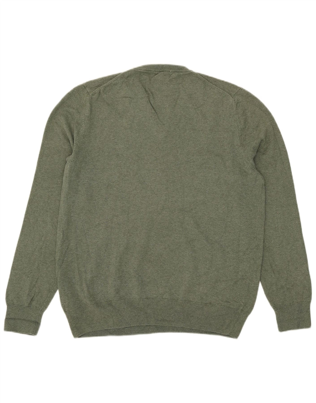 Marks & Spencer Herre V-hals sweater Stor grøn bomuld