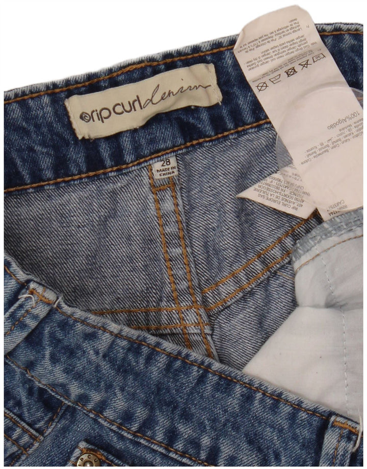 Rip Curl Dame denim Shorts W28 Medium Blue Bomuld