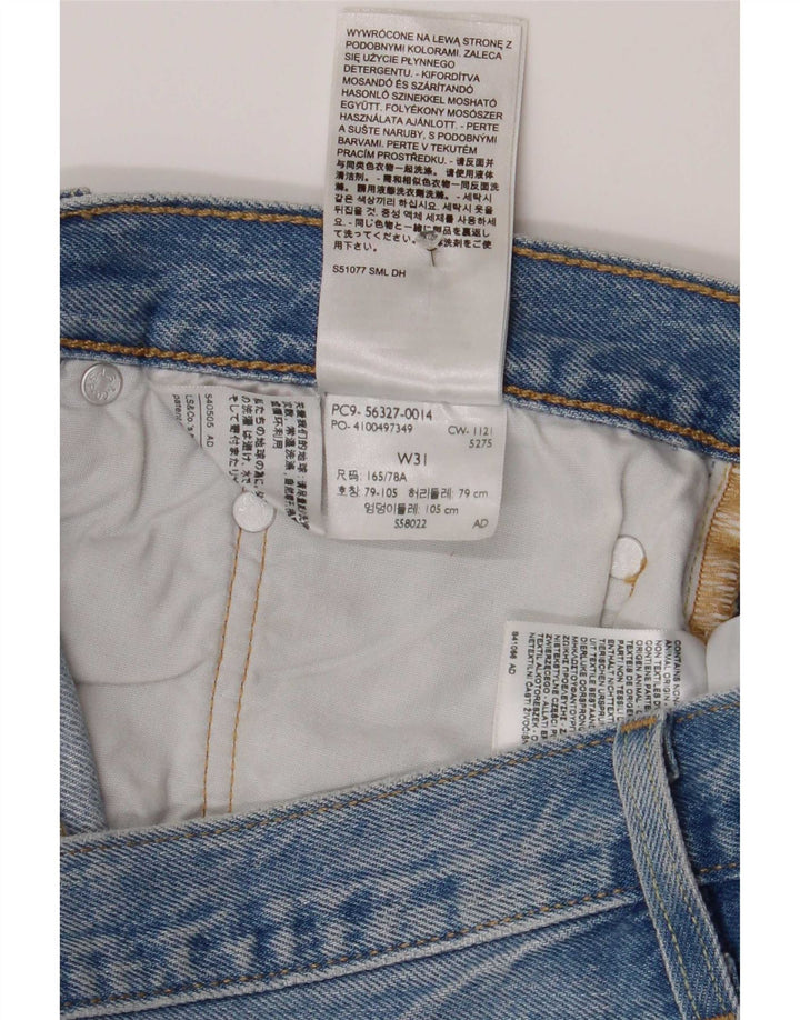 Levi's Womens 501 Distressed Denim Shorts W31 Medium Blue Bomuld