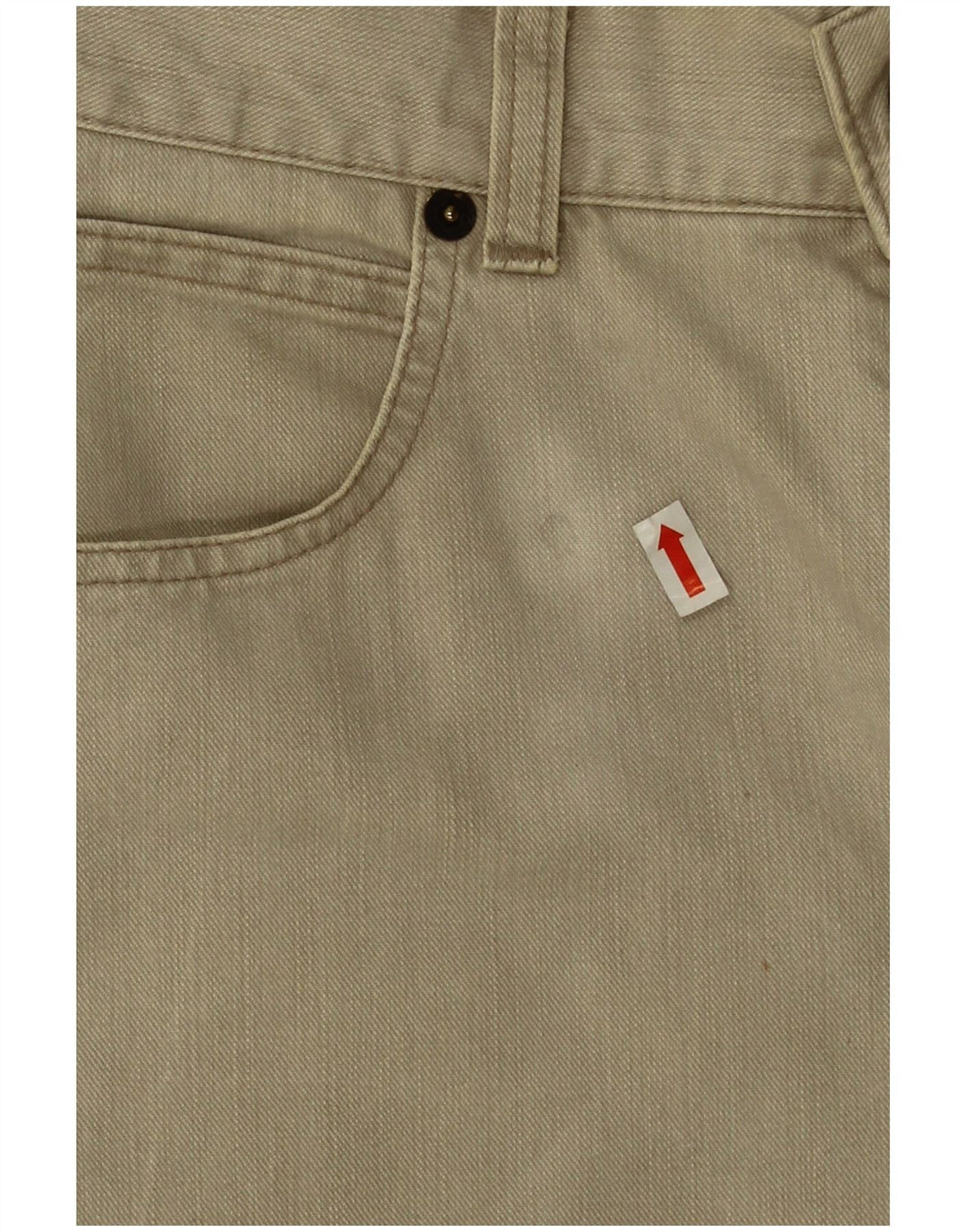 Armani Straight Jeans til mænd W36 L28 Beige Bomuld
