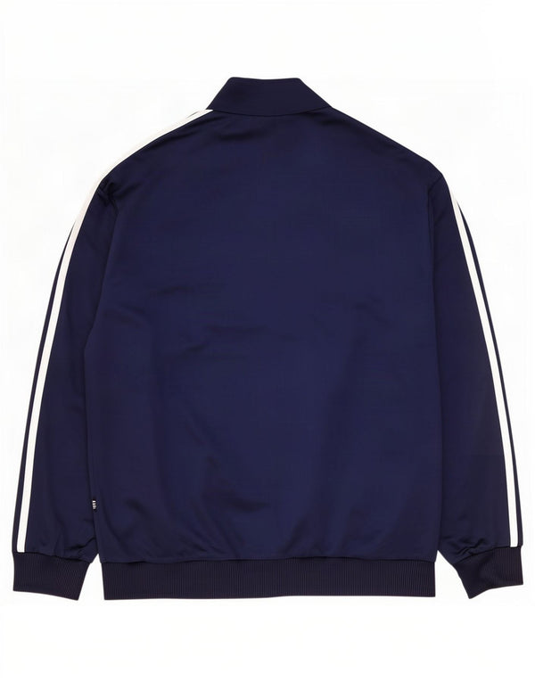 Adidas Træningsdragt til mænd Topjakke UK 38/40 Medium Navy Blue Polyester