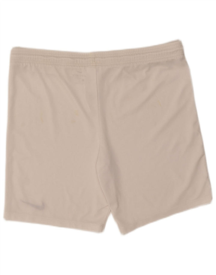 Nike Herre Dri Fit sportsshorts store hvide polyester
