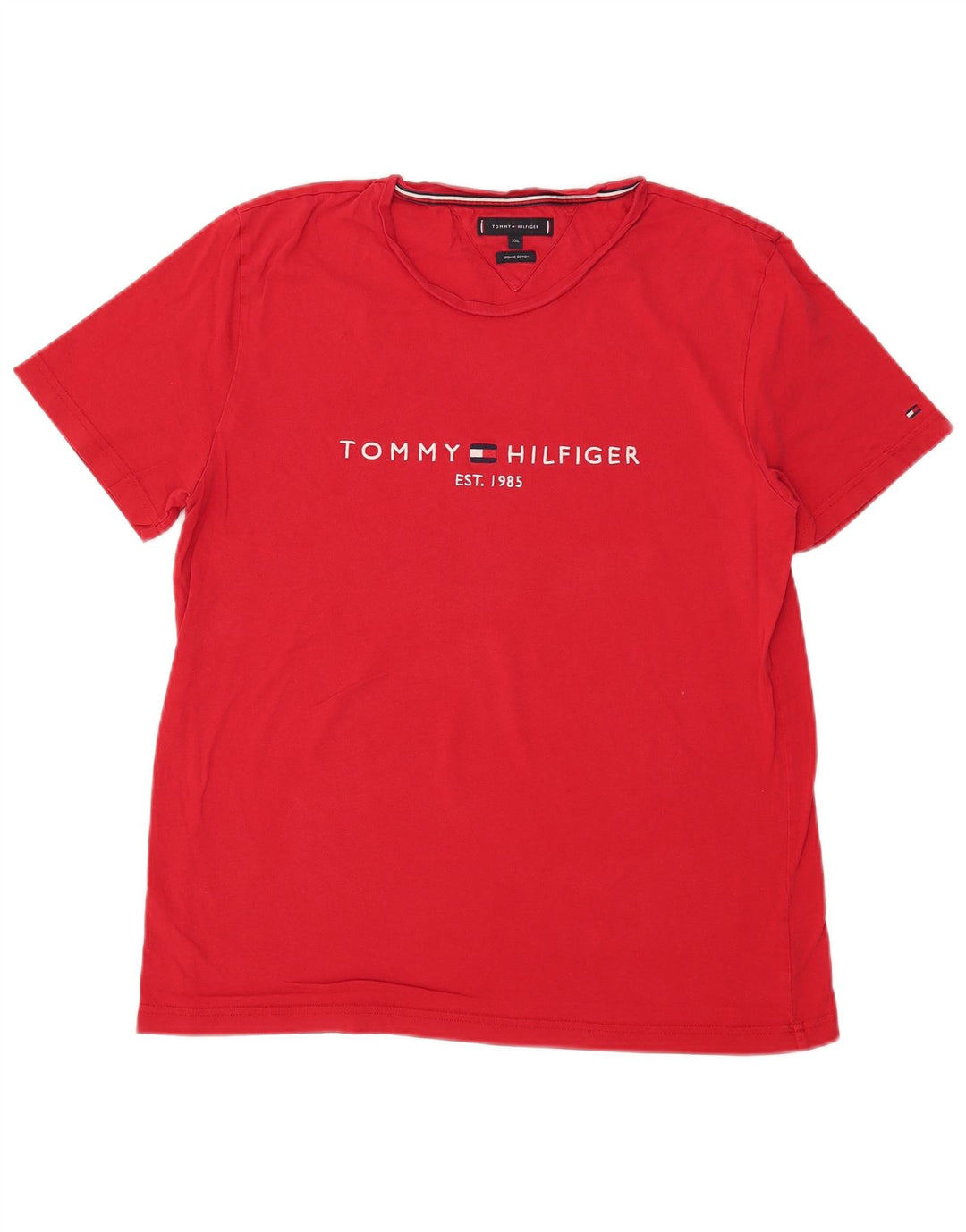 Tommy Hilfiger Dame UK 20 2XL Rød Bomuld