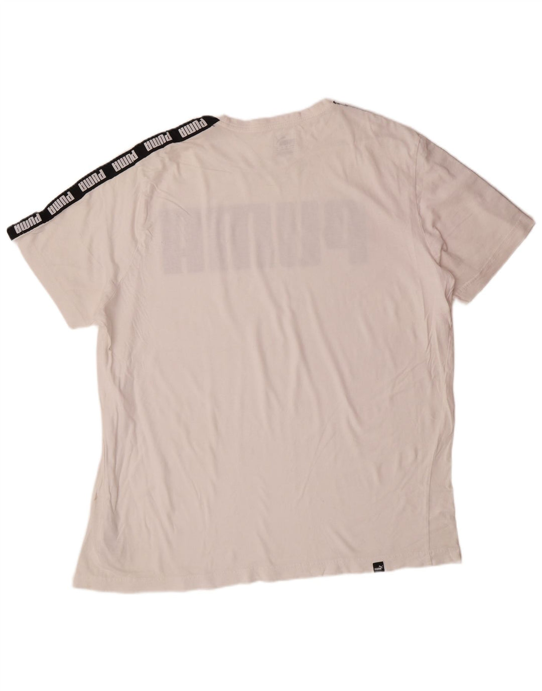 PUMA Herre grafisk T-shirt top 2XL hvid bomuld