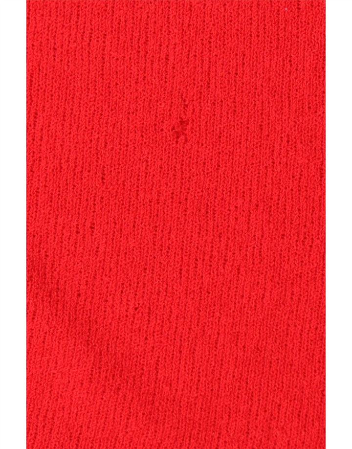 Max Mara Dame Langærmet Jumper Kjole UK 12 Medium Rød