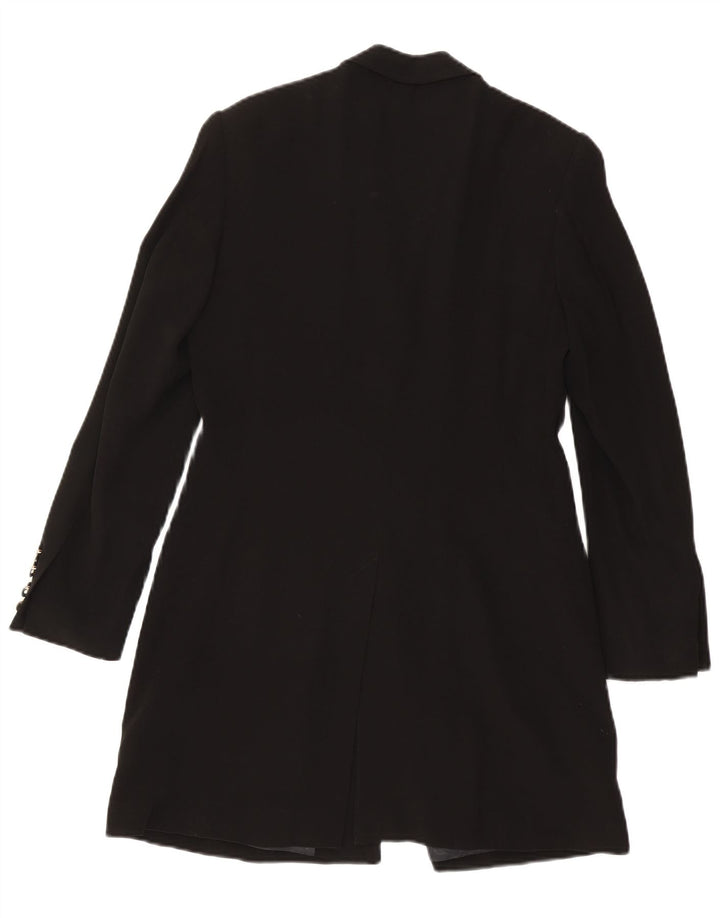 Betty Barclay Dame 4 Knapper Longline Blazer Jacket UK 12 Medium Sort