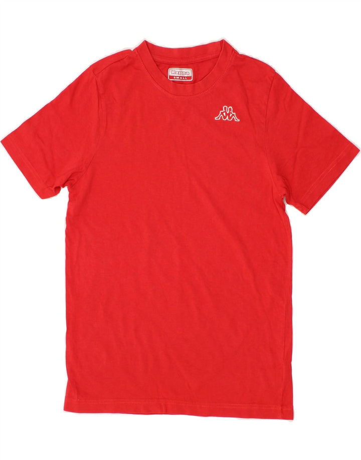 KAPPA Womens T-Shirt Top UK 10 Small Red Cotton Vintage Kappa and Second-Hand Kappa from Messina Hembry 