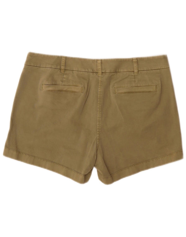 J. Crew Womens Chino Shorts US 12 Large W34 Khaki Cotton