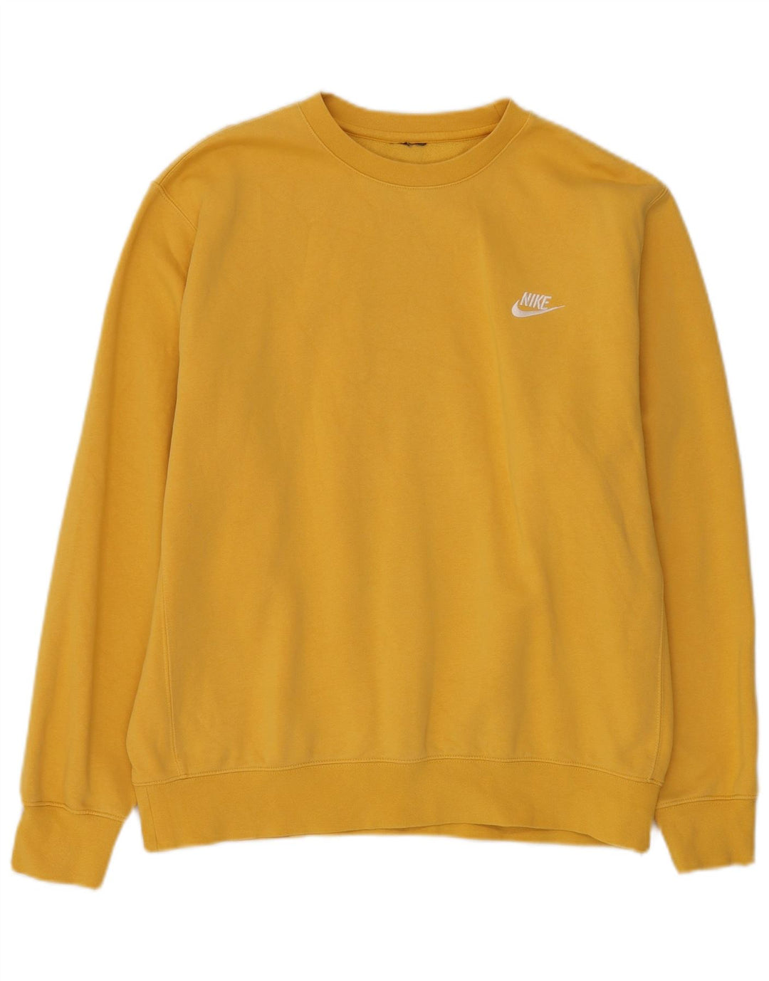 Nike Sweatshirt Jumper XL til mænd, gul bomuld